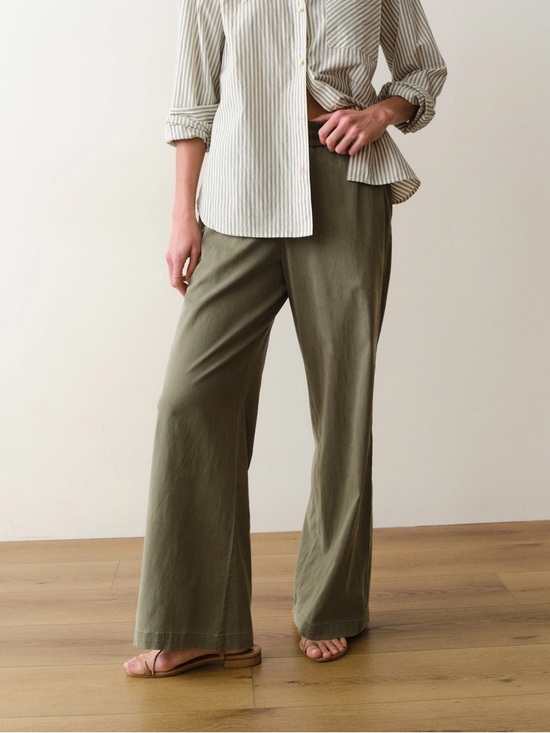 United Colors Of Benetton Pants - United colours of Benetton | green linen trouser | size medium